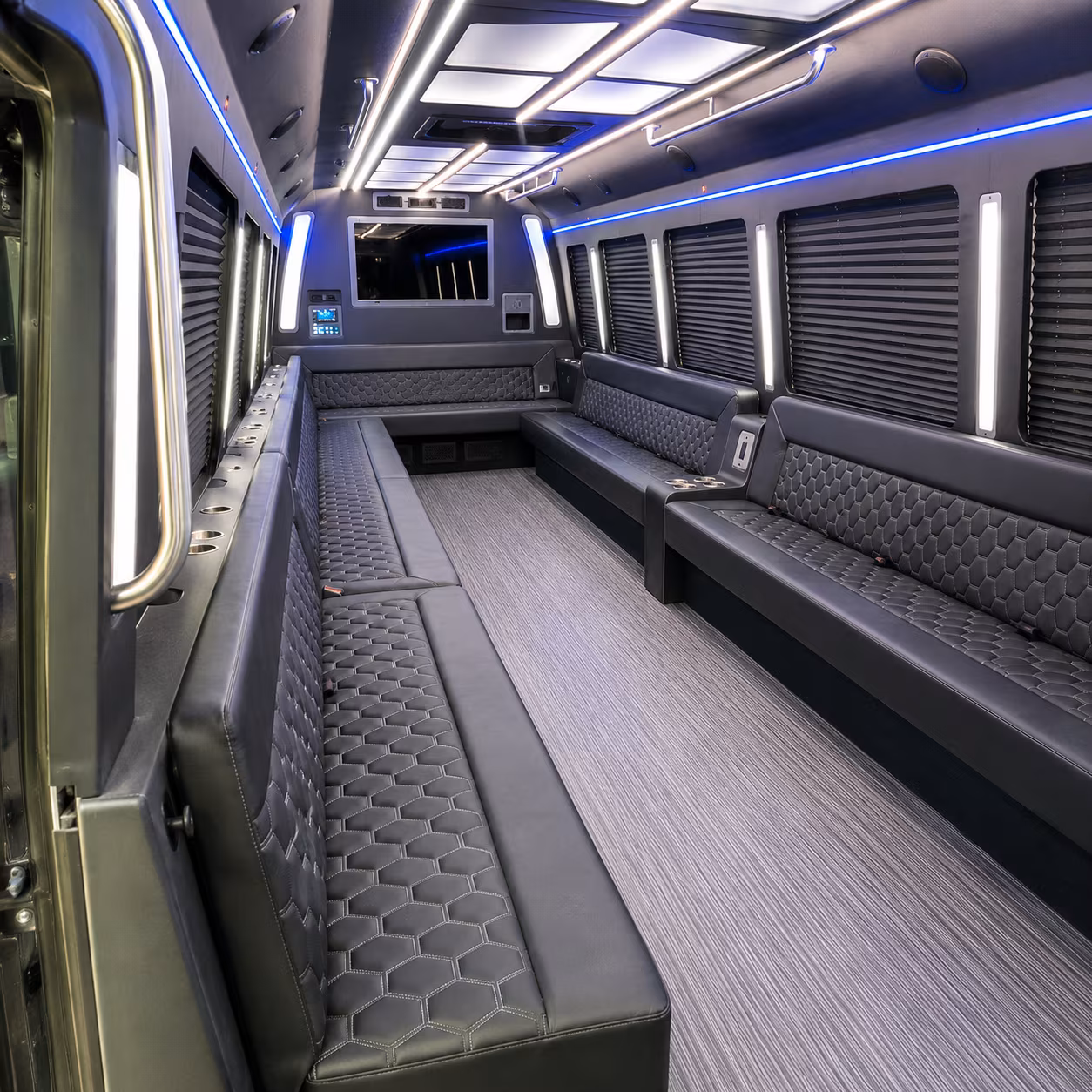 pocatello 40 passenger party bus interior