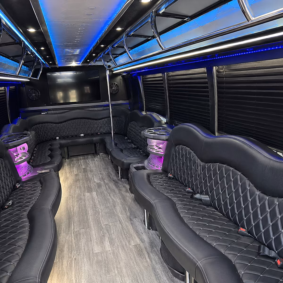 pocatello party bus rental interior